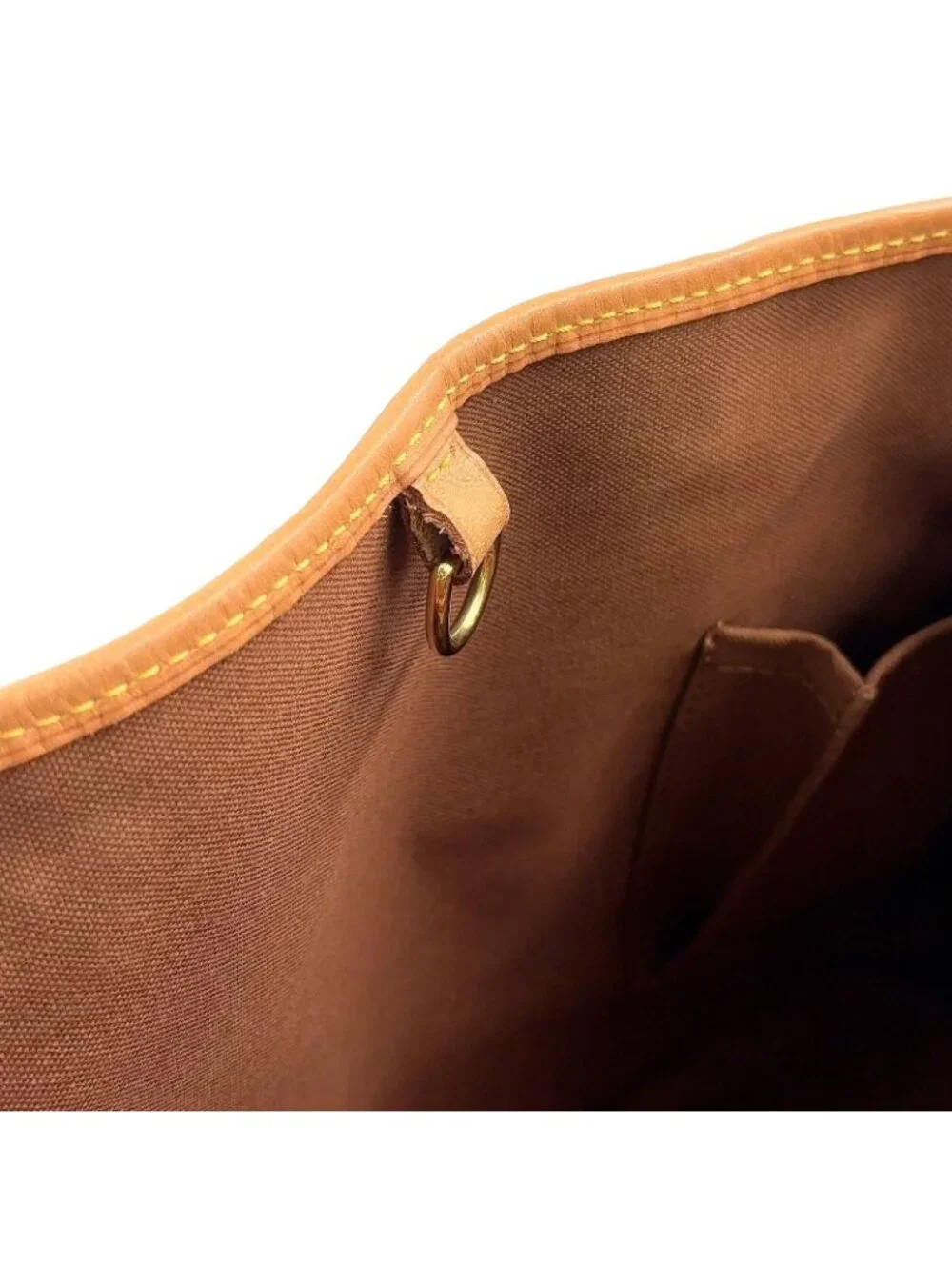 Louis Vuitton Batignolles Oriental Monogram Leather Brown Light Tote Gold